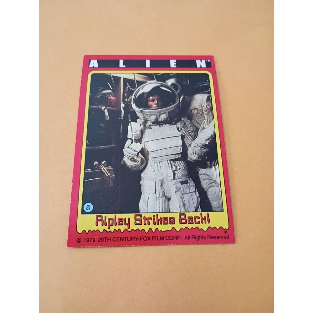 Vintage Collectible 1979 Alien Trading Card #81 20th Century Fox Raw Ungraded